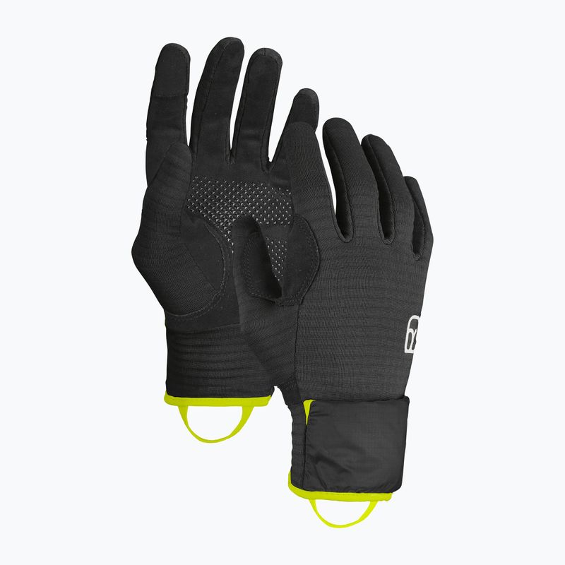 Mănuși de parașutism pentru bărbați ORTOVOX Fleece Grid Cover negru raven 8