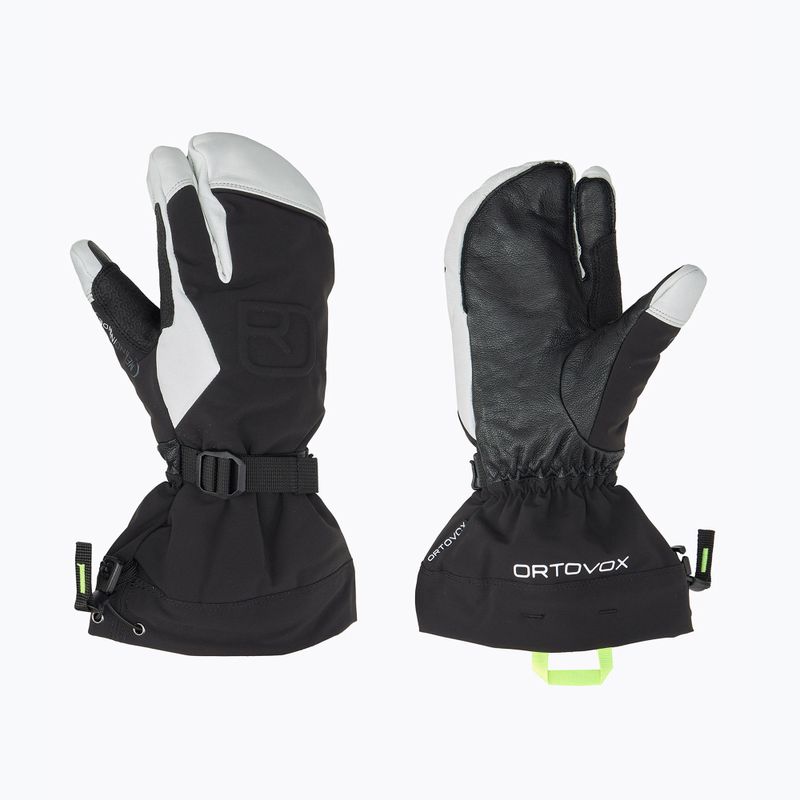 Mănuși de schi pentru bărbați  ORTOVOX Merino Freeride 3 Finger black
