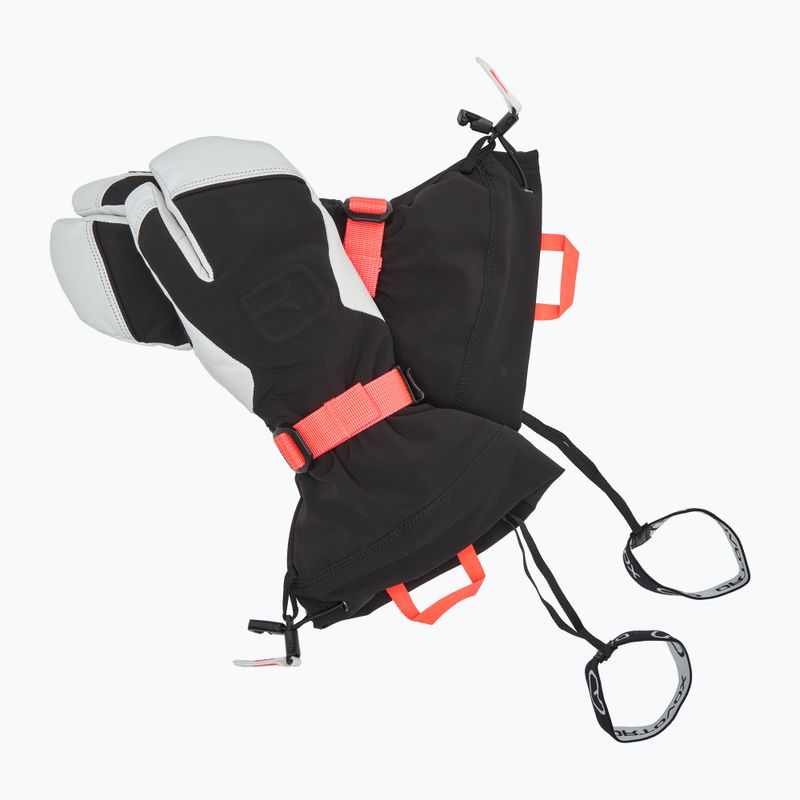 Mănuși de schi pentru femei ORTOVOX Merino Freeride 3 Finger black raven 5