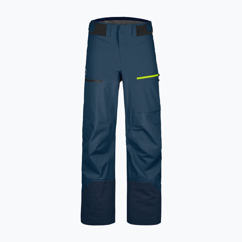 Pantaloni de schi pentru bărbați ORTOVOX 3L Ravine Shell deep ocean