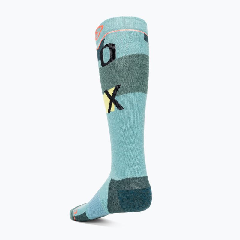 Șosete de schi pentru femei ORTOVOX Freeride Long Socks Cozy cascadă de gheață confortabilă 2