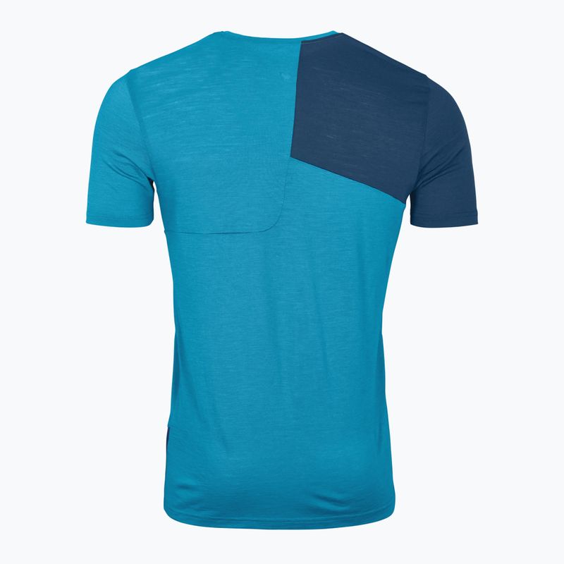 Tricou de trekking pentru bărbați ORTOVOX 120 Tec mountain blue 2