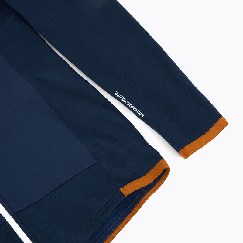 Bluză pentru bărbați ORTOVOX Fleece Grid Hoody deep ocean 4