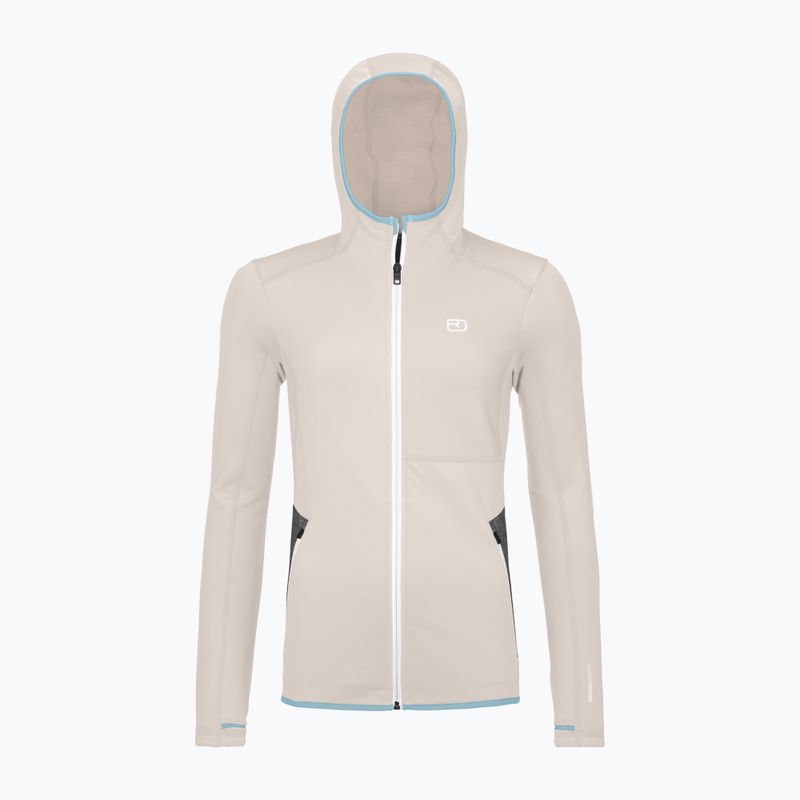 Bluză pentru femei ORTOVOX Fleece Hoody white chalk