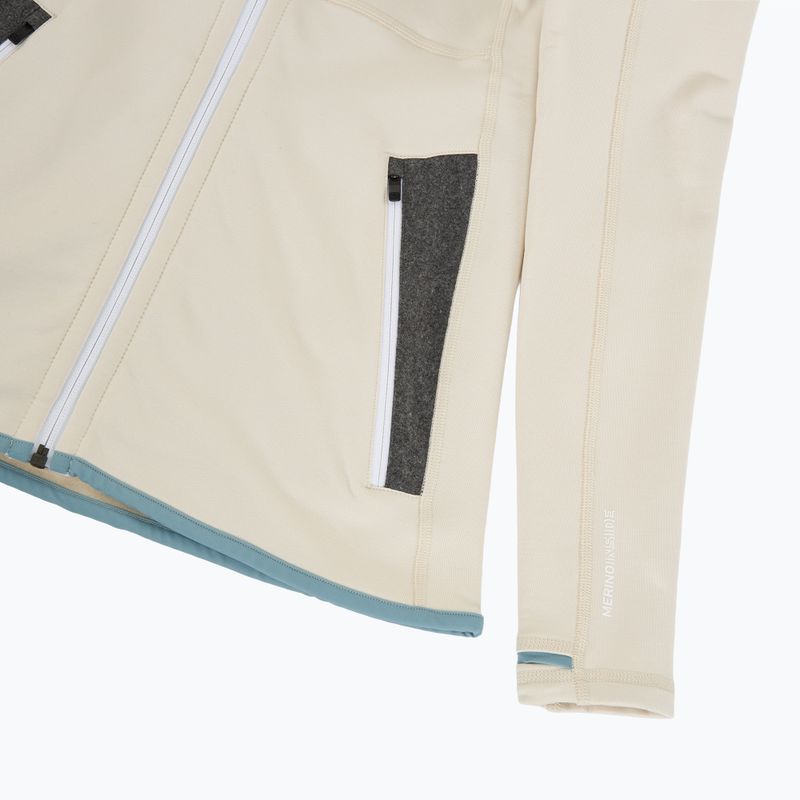 Bluză pentru femei ORTOVOX Fleece Hoody white chalk 4