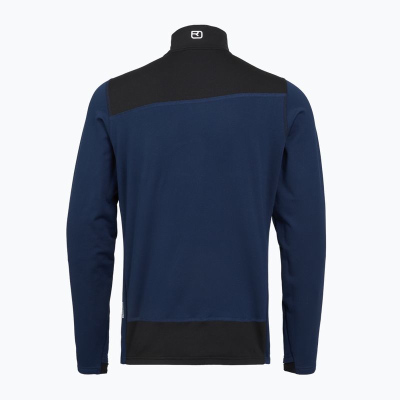 Bluză pentru bărbați ORTOVOX Fleece Light deep ocean 2