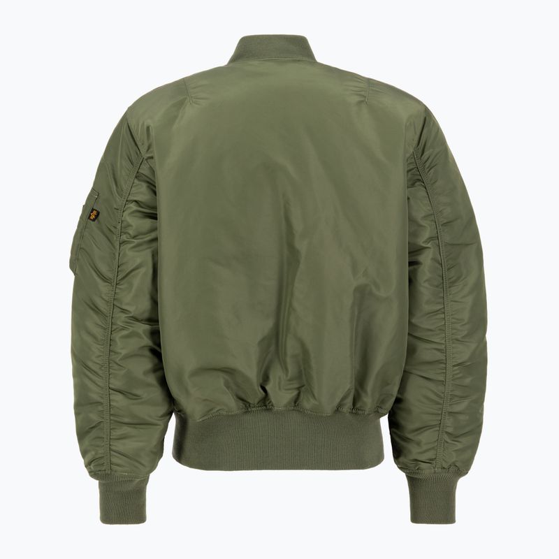 Alpha Industries MA-1 Heritage sacou verde salvie pentru bărbați 2