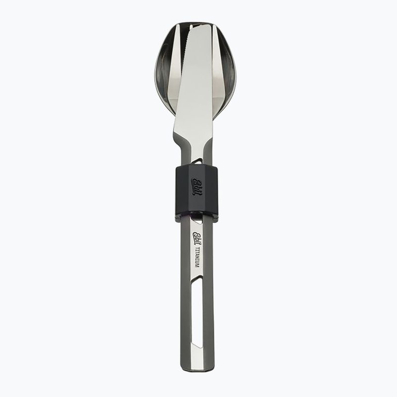 Tacâmuri Esbit 3-Pcs Titanium Cutlery-Set W/ Silicon Sleeve And Pocket 2