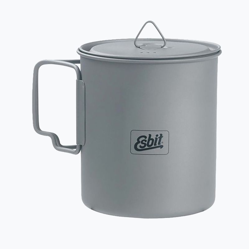 Cană turistică Esbit Titanium Pot 750 ml titanium