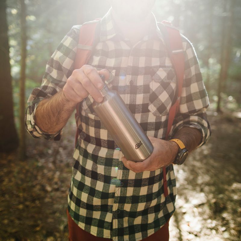 Sticlă de turism Esbit Pictor Stainless Steel Sports Bottle 550 ml stainless stell/matt
