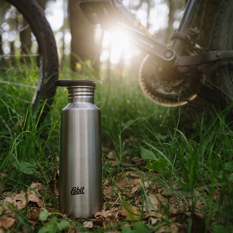 Sticlă de turism Esbit Pictor Stainless Steel Sports Bottle 550 ml stainless stell/matt