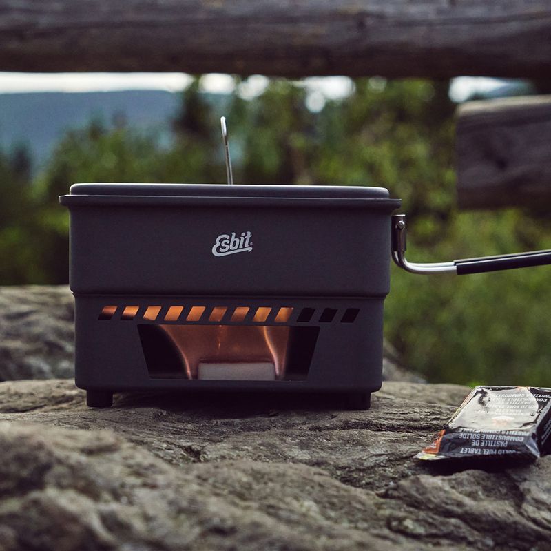 Set de gătit Esbit Solid Fuel Cookset For 14G And 27G Solid Fuel 1100 ml aluminium 7