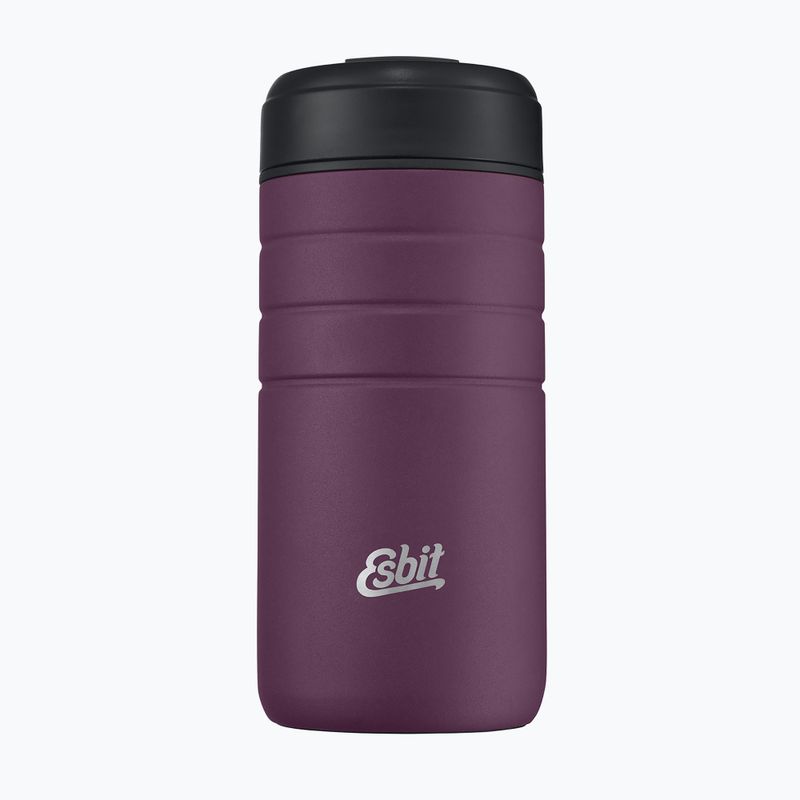 Cană termică Esbit Majoris Stainless Steel Thermo Mug With Flip Top 450 ml aubergine