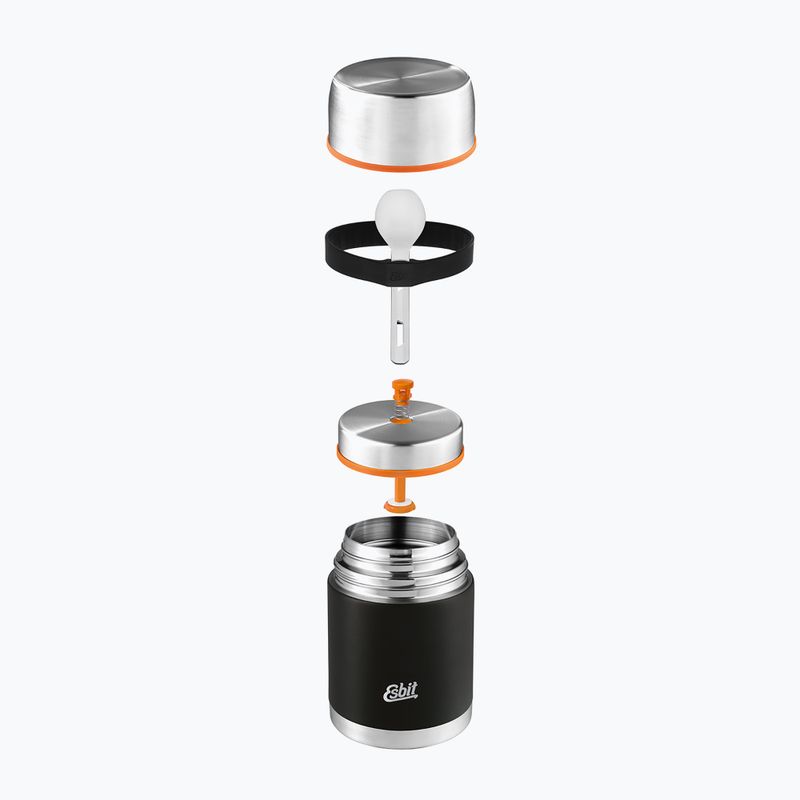 Termos pentru alimente cu tacâmuri Esbit Stainless Steel Food Jug 500 ml black 4