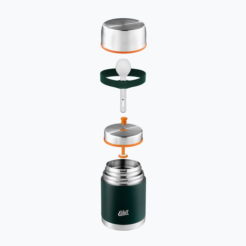 Termos pentru alimente cu tacâmuri Esbit Stainless Steel Food Jug 500 ml forest green 4