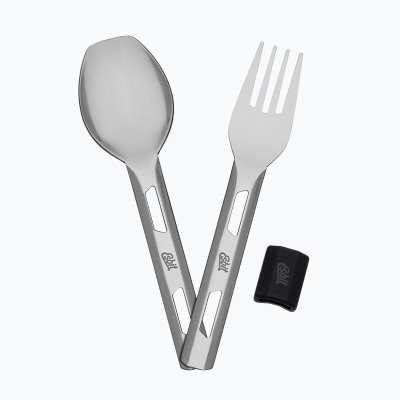 Termos pentru alimente cu tacâmuri Esbit Stainless Steel Food Jug 750 ml black 9