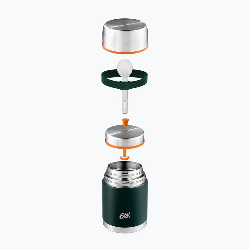 Termos pentru alimente cu tacâmuri Esbit Stainless Steel Food Jug 750 ml forest green 4
