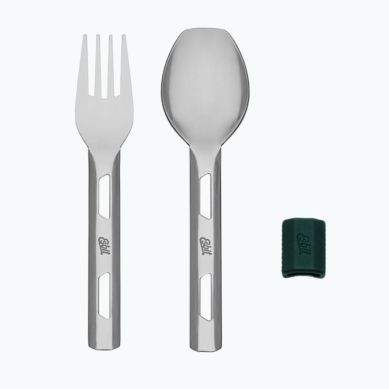 Termos pentru alimente cu tacâmuri Esbit Stainless Steel Food Jug 750 ml forest green 8