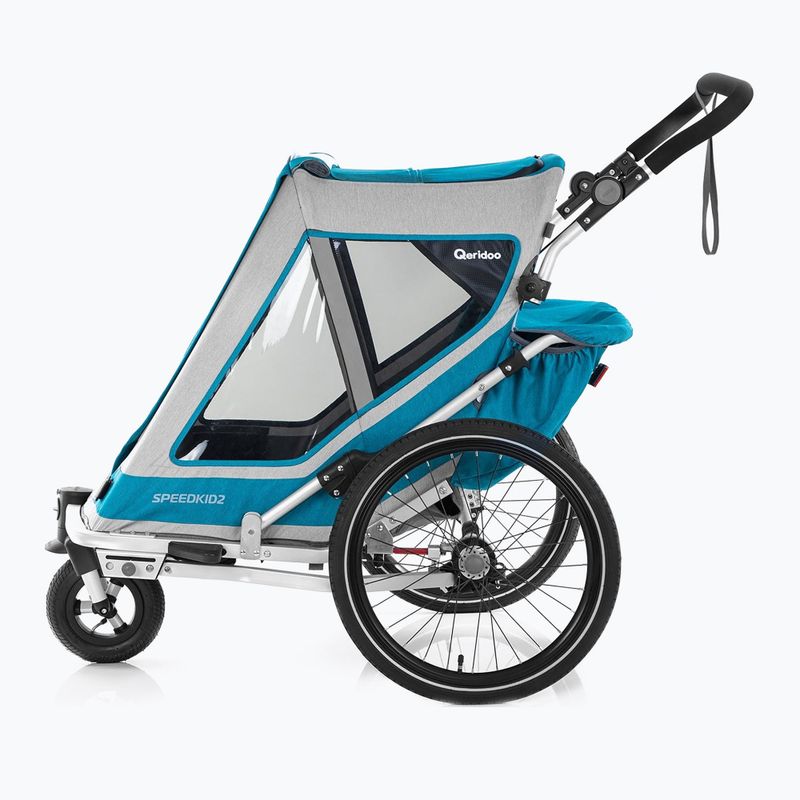 Qeridoo Speedkid2 remorcă dublă pentru biciclete albastru Q-SK2-21-P 8