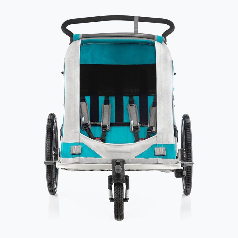 Qeridoo Speedkid2 remorcă dublă pentru biciclete albastru Q-SK2-21-P 11