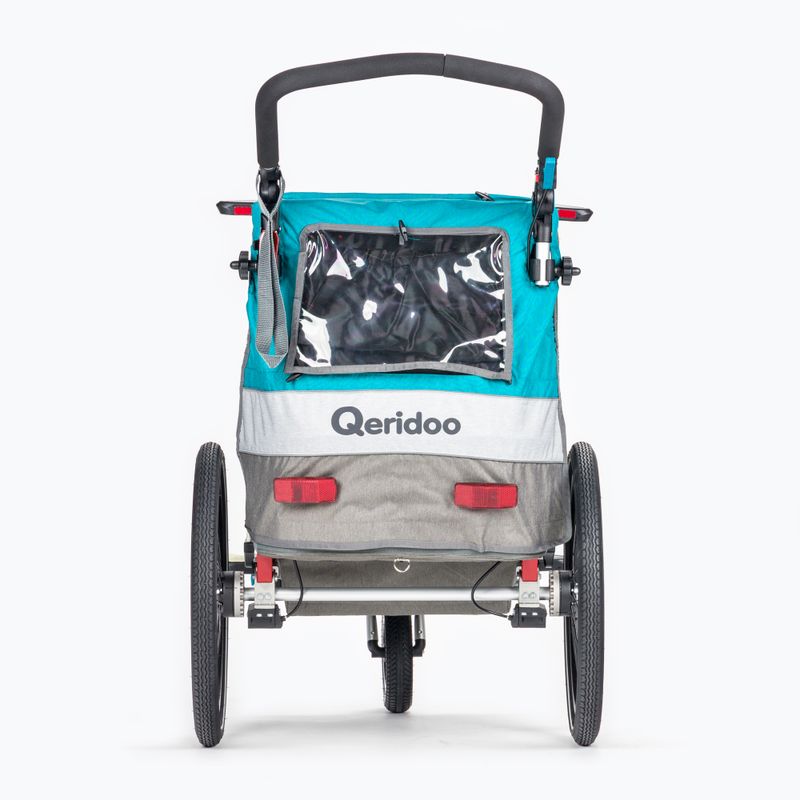 Remorcă pentru biciclete cu un singur loc Qeridoo Sportrex1 albastru Q-SR1-21-P 4