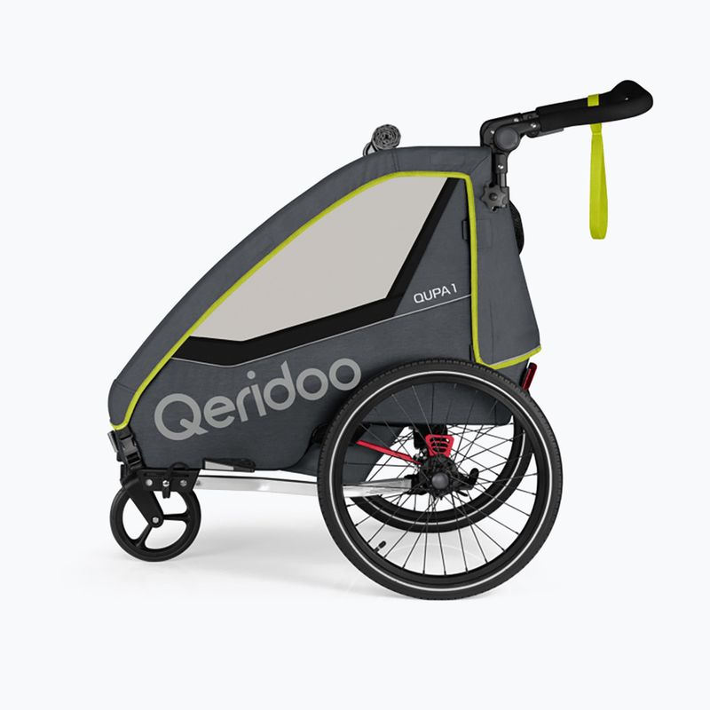 Remorcă de biciclete Qeridoo Qupa 1 lime 2