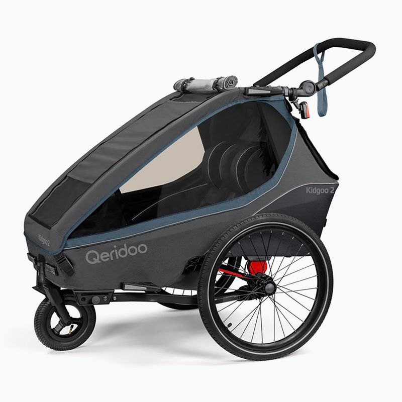 Remorcă de bicicletă Qeridoo Kidgoo 2 dark navy/blue 3