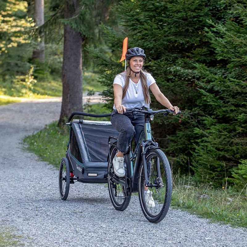 Remorcă de bicicletă Qeridoo Kidgoo 2 dark navy/blue 14