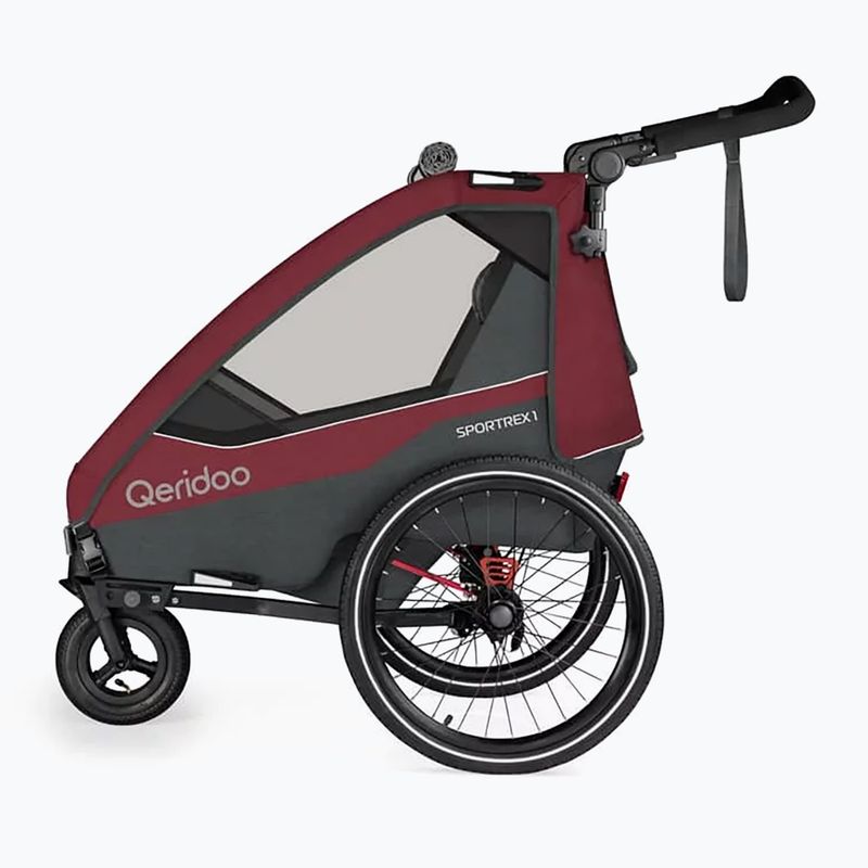 Remorcă pentru bicicletă Qeridoo Sportrex 1 cayenne red 2