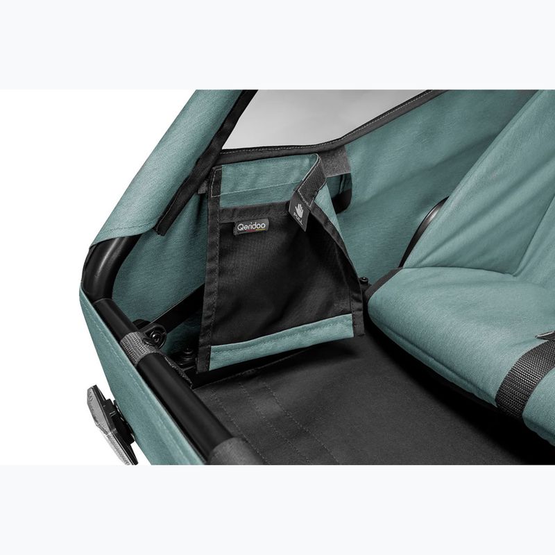 Remorcă pentru bicicletă Qeridoo Qupa 1 mineral blue 10