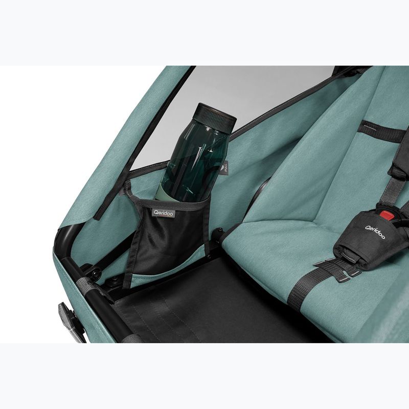 Remorcă pentru bicicletă Qeridoo Qupa 1 mineral blue 11