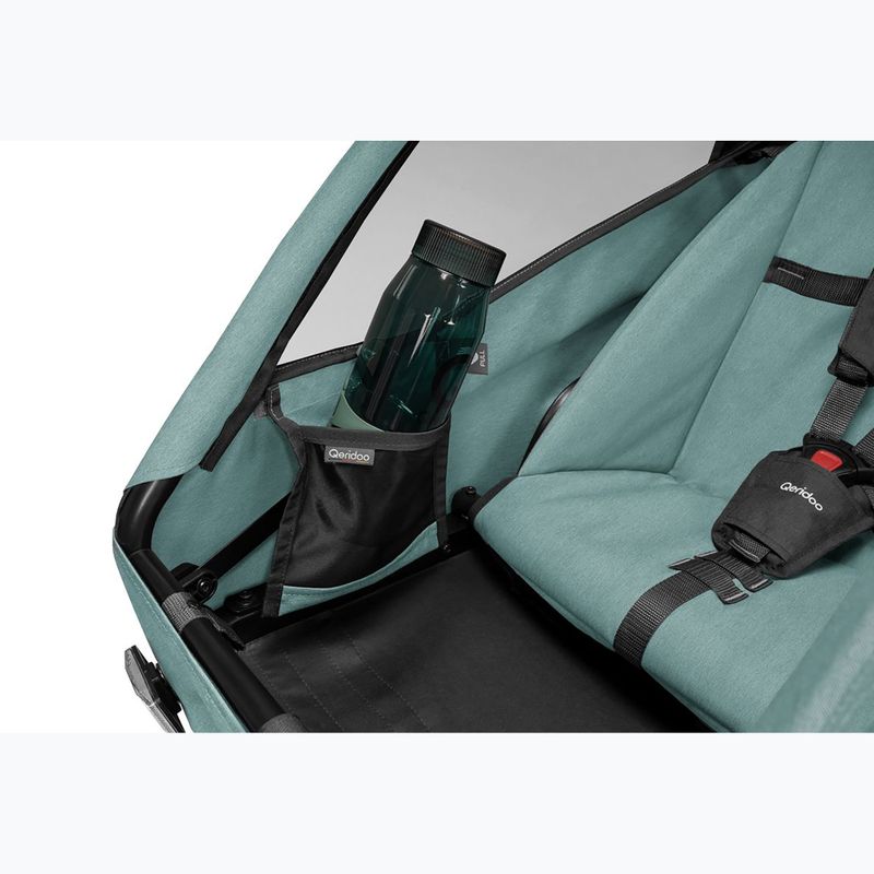 Remorcă de bicicletă pentru două persoane Qeridoo Qupa 2 mineral blue 9