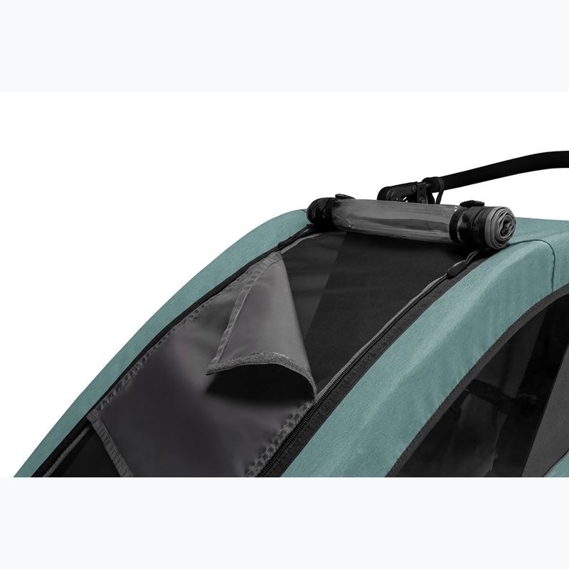 Remorcă de bicicletă pentru două persoane Qeridoo Qupa 2 mineral blue 10