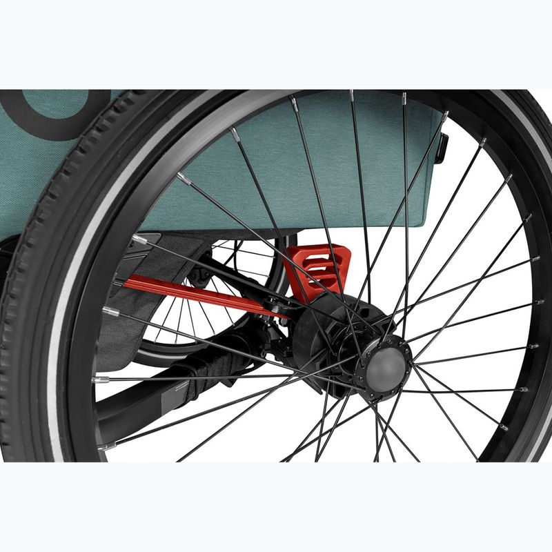 Remorcă de bicicletă pentru două persoane Qeridoo Qupa 2 mineral blue 15