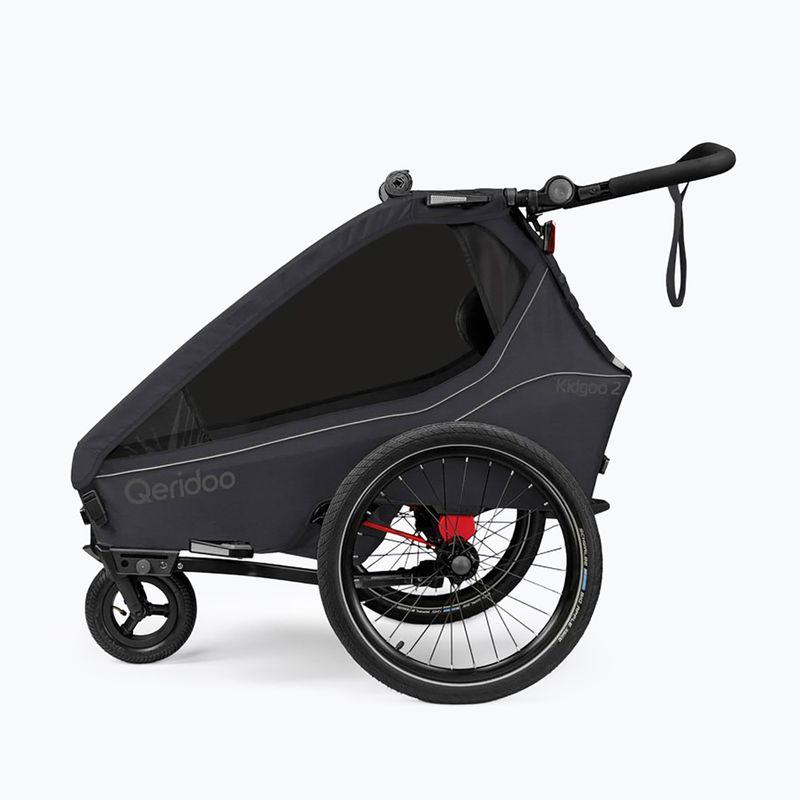 Remorcă pentru bicicletă Qeridoo Kidgoo 2 phantom grey 2