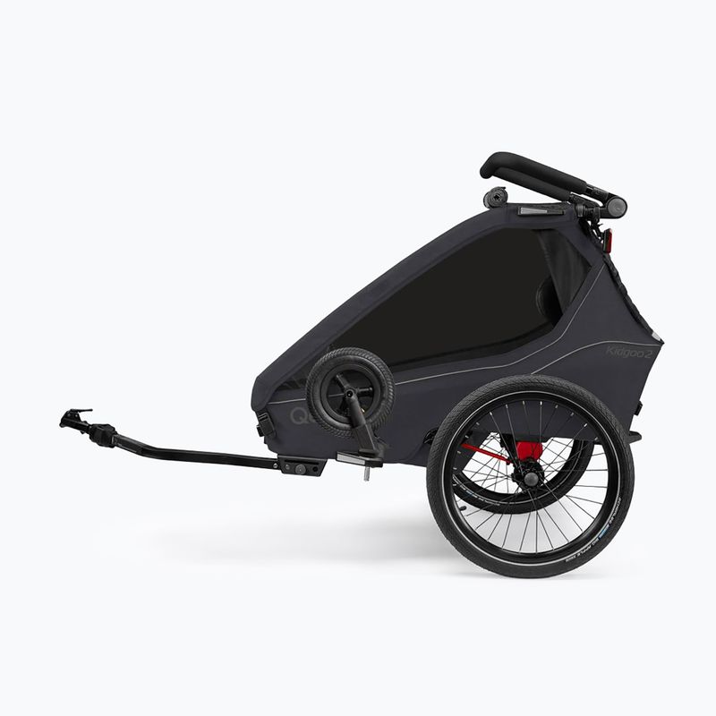 Remorcă pentru bicicletă Qeridoo Kidgoo 2 phantom grey 3