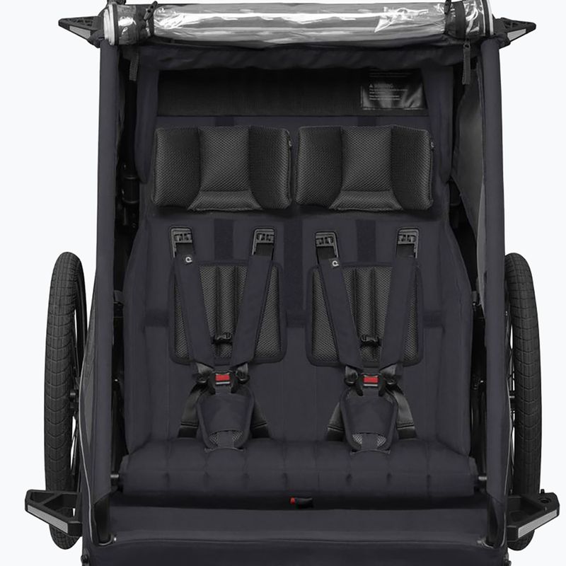 Remorcă pentru bicicletă Qeridoo Kidgoo 2 phantom grey 5