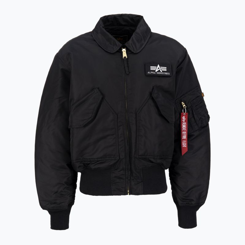 Alpha Industries CWU 45 Heritage sacou negru pentru bărbați