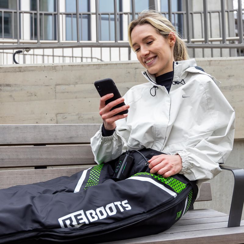 Pantaloni pentru recuperare REBOOTS Go X Lite black/white/green 14