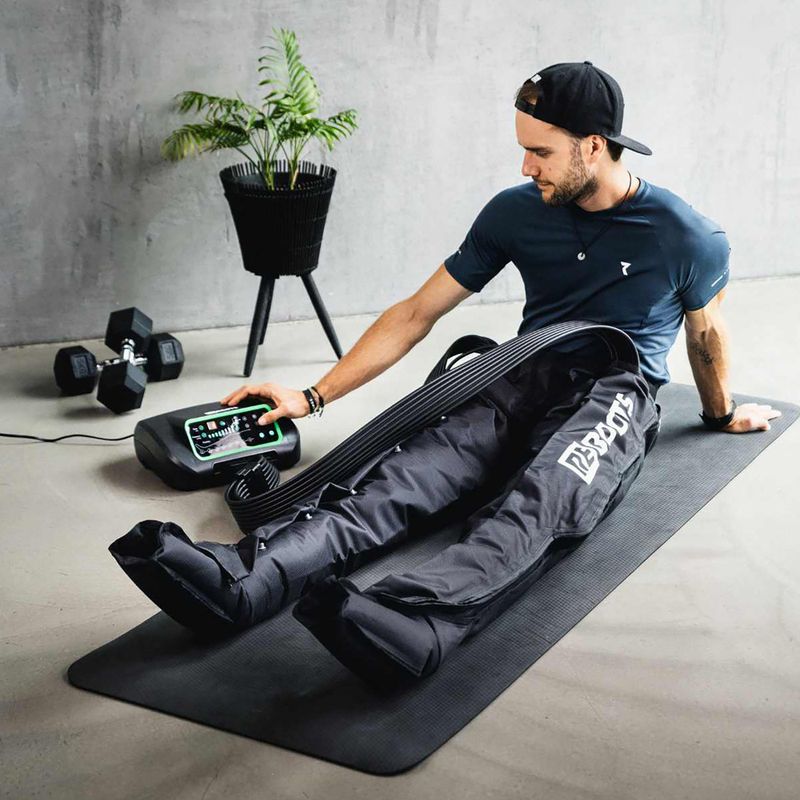 Manșoane pentru drenaj limfatic REBOOTS One black/white/green 3