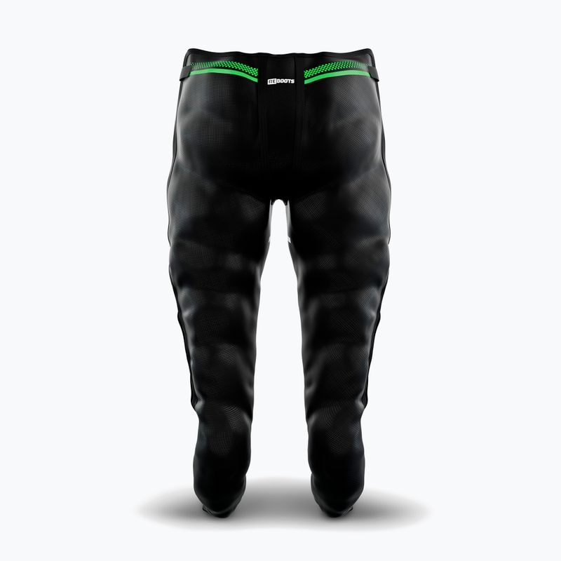 Pantaloni pentru recuperare REBOOTS Go X Straight Cut black/white/green 2
