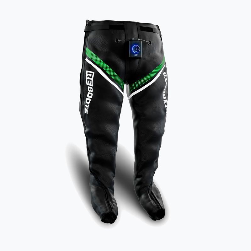 Pantaloni pentru recuperare REBOOTS Go X Straight Cut black/white/green 8