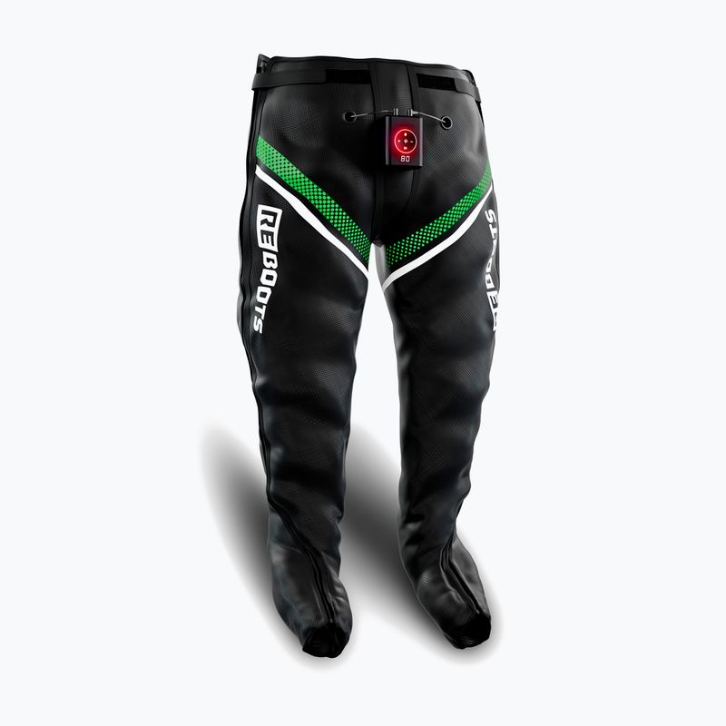 Pantaloni pentru recuperare REBOOTS Go X Straight Cut black/white/green 9