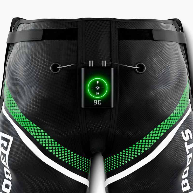 Pantaloni pentru recuperare REBOOTS Go X Straight Cut black/white/green 11