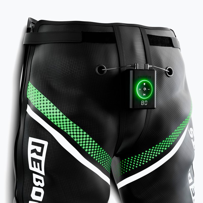 Pantaloni pentru recuperare REBOOTS Go X Straight Cut black/white/green 12