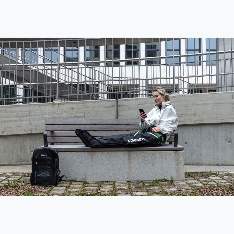 Pantaloni pentru recuperare REBOOTS Go X Straight Cut black/white/green 13