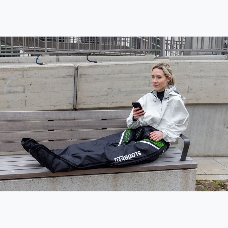 Pantaloni pentru recuperare REBOOTS Go X Straight Cut black/white/green 14