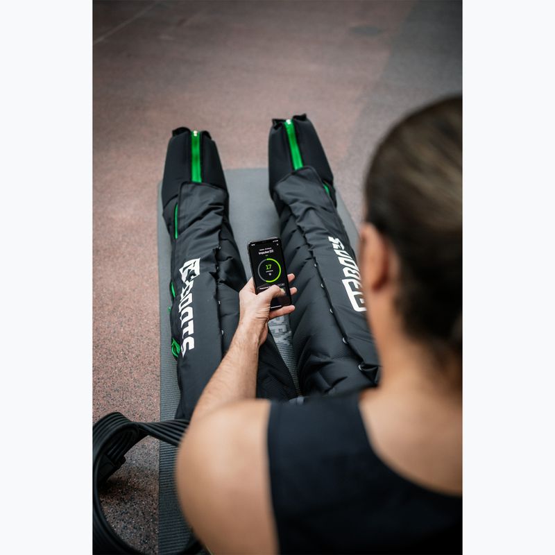 Manșoane pentru drenaj limfatic REBOOTS Go Lite Recovery Pants 2.0 2025 Edition black/white/green 9