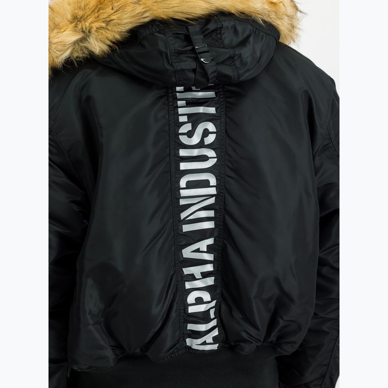 Geacă pentru bărbați Alpha Industries 45/P Hooded Custom Bomber black/reflective 4