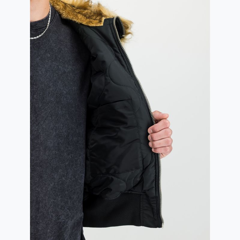 Geacă pentru bărbați Alpha Industries 45/P Hooded Custom Bomber black/reflective 6